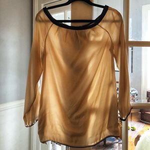 Silk, Long-sleeve DVF Light Pink Blouse